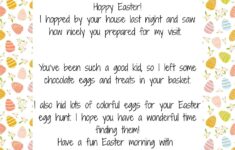 Easter Bunny Letter Free Printable