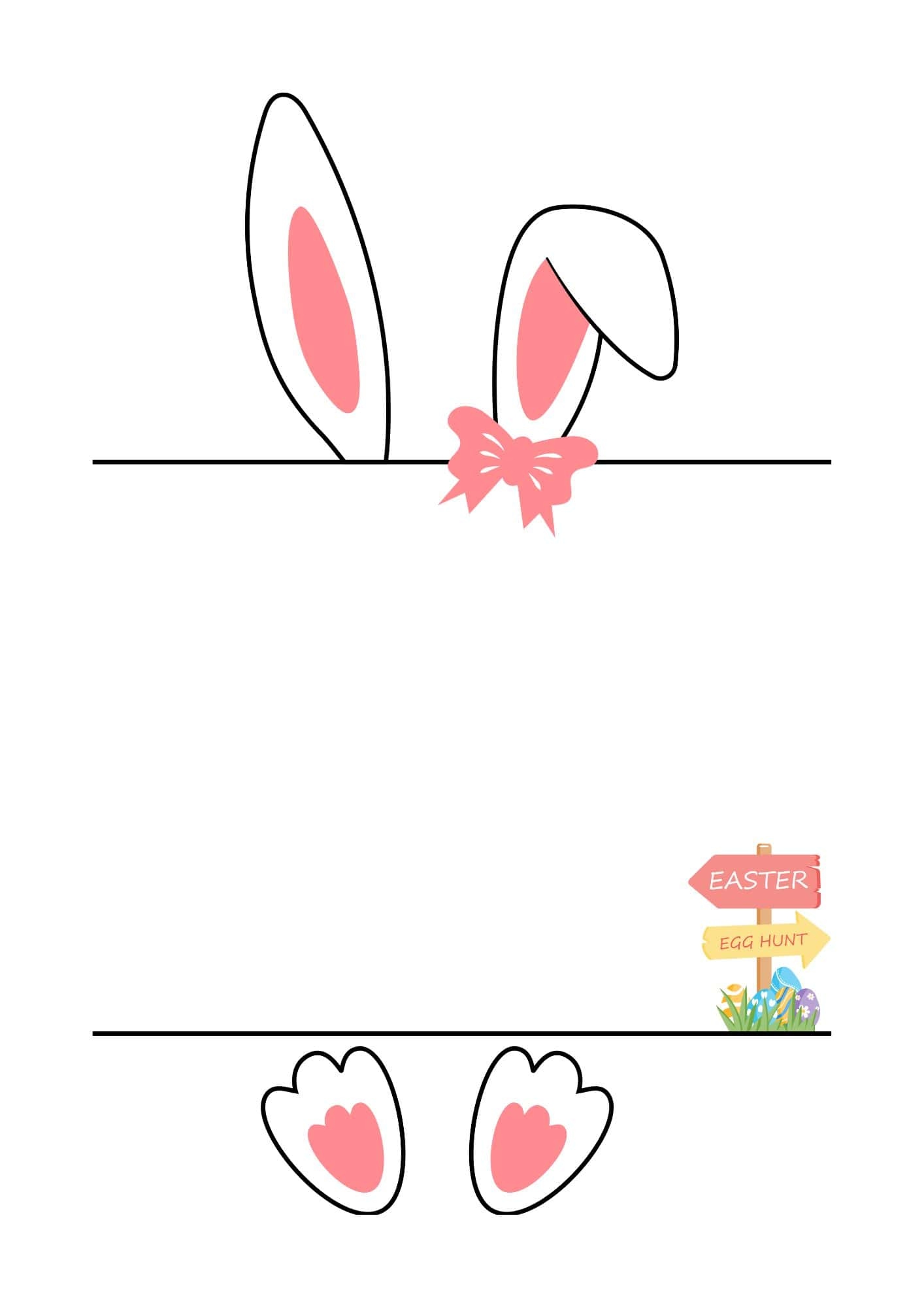Easter Bunny Letter Free Printable