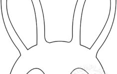 Easter Bunny Mask Template