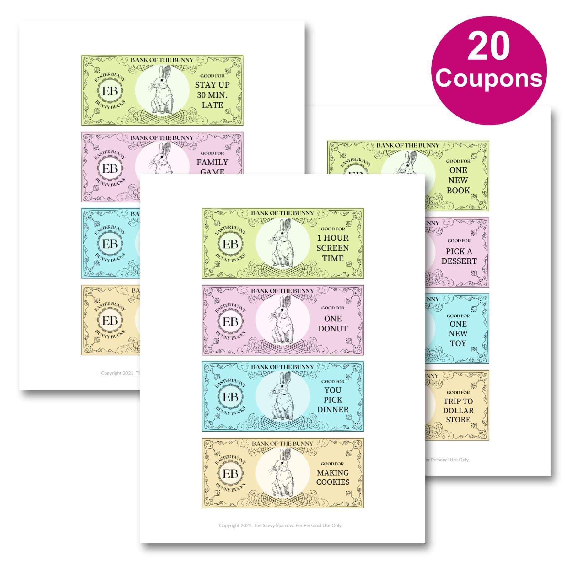 Easter Bunny Money Egg Fillers Easter Bunny Money Egg Fillers