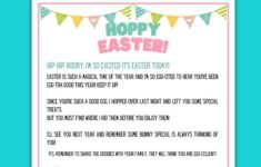 Easter Bunny Note Printable