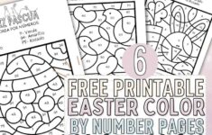 Easter Color By Number Printable