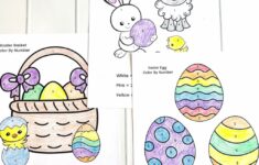 Easter Color By Number Worksheets Free Printable