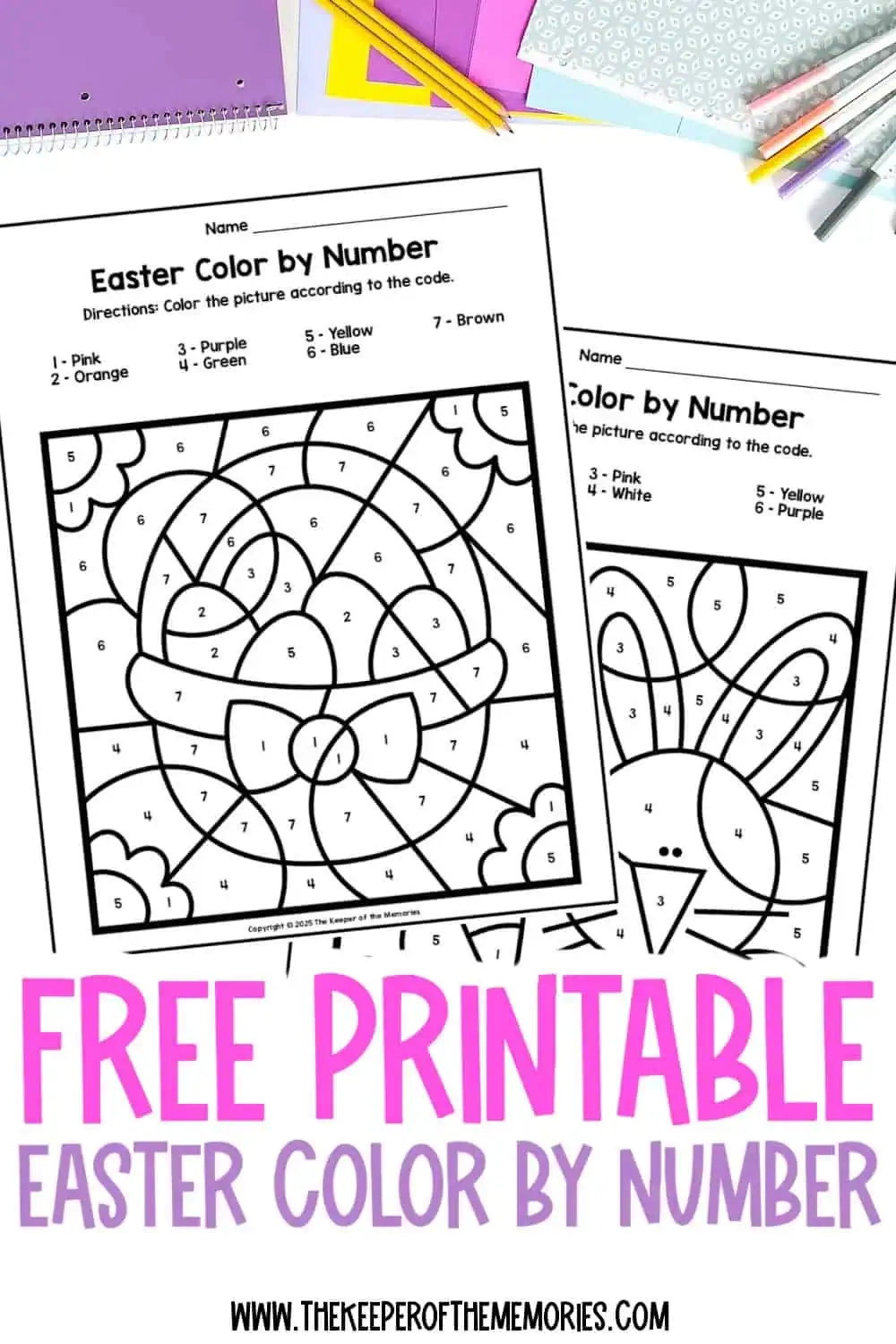 Easter Color By Number