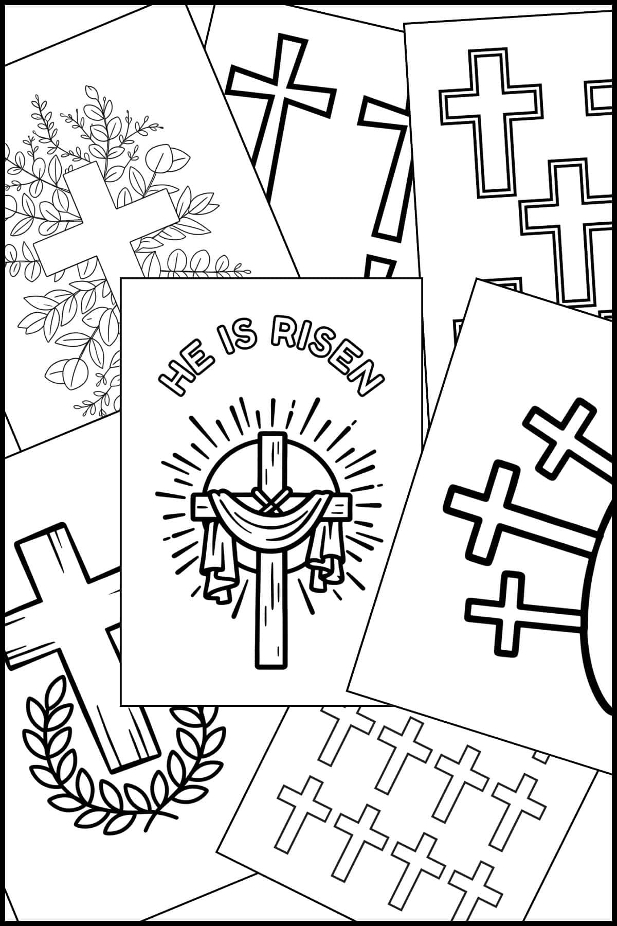 Easter Cross Template Printable