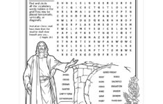 Easter Crosswords Activity Page Printable