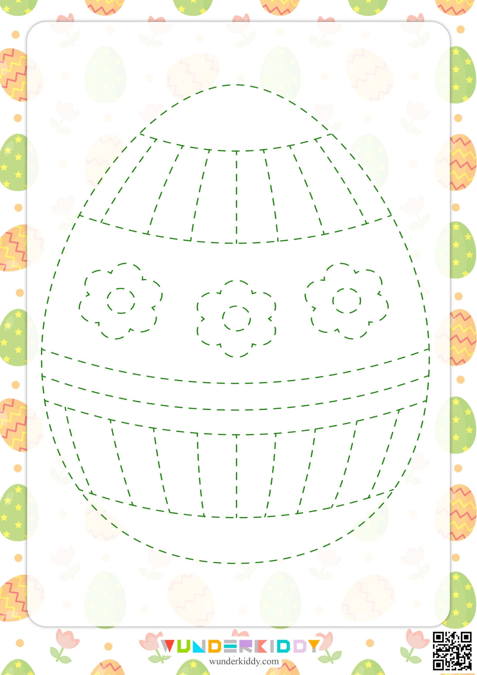 printable easter eggs tracing