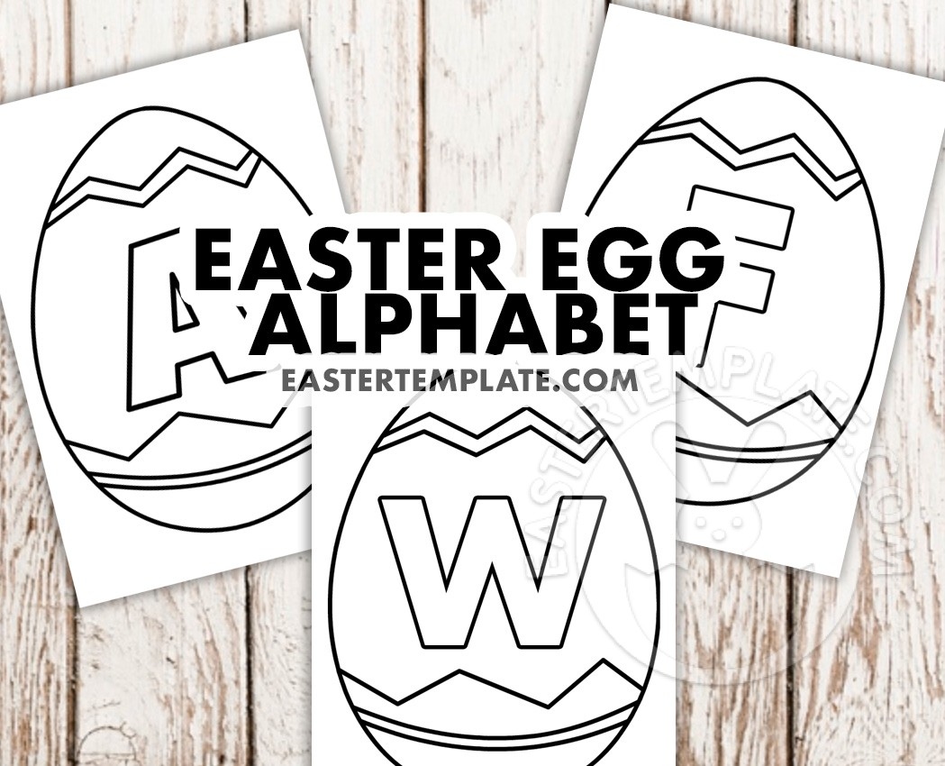 Easter Egg Alphabet Easter Egg Alphabet