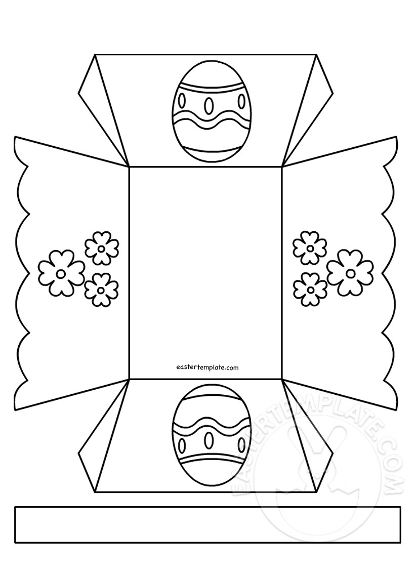 Easter Egg Basket Template Easter Egg Basket Template