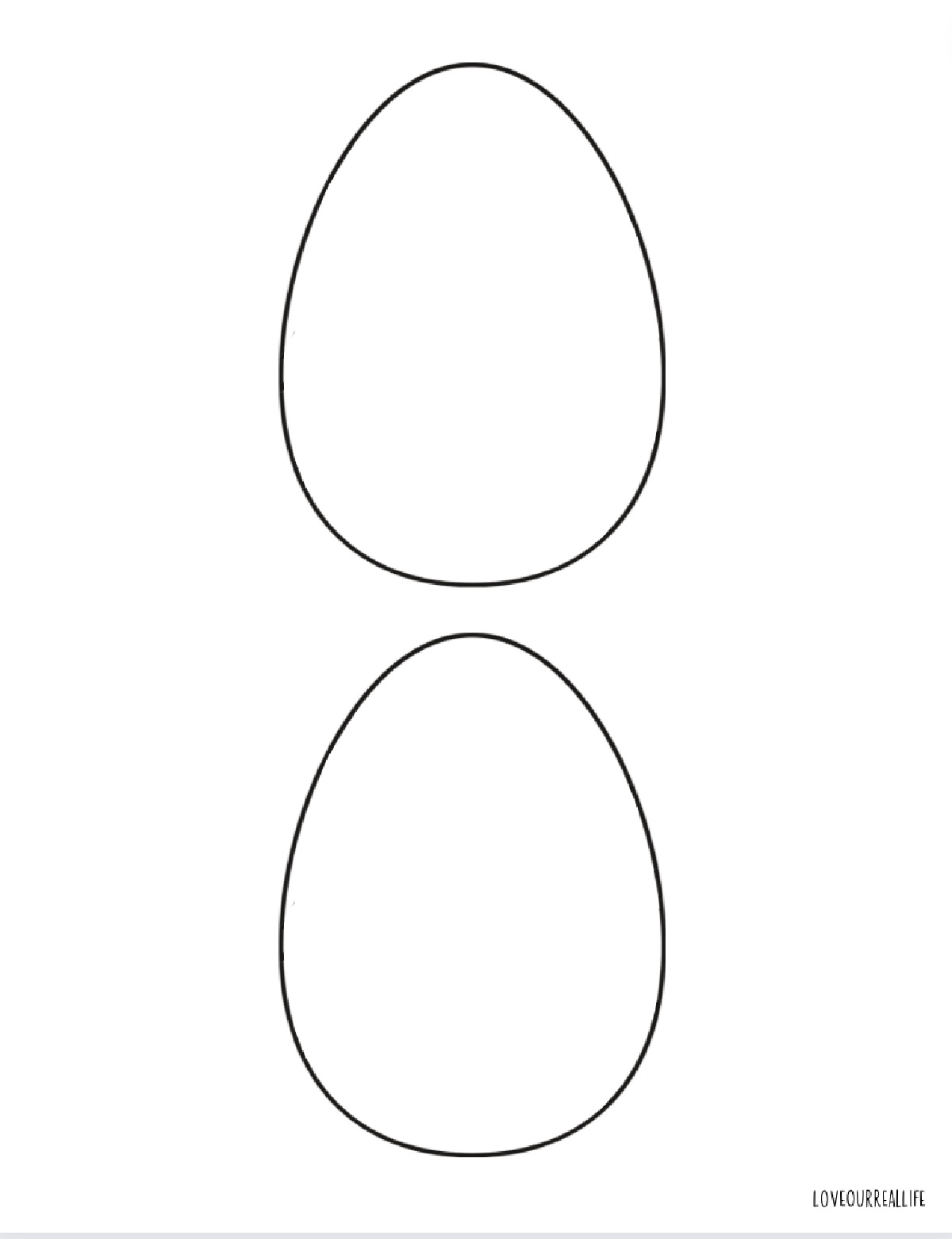 Easter Egg Coloring Pages Egg Templates