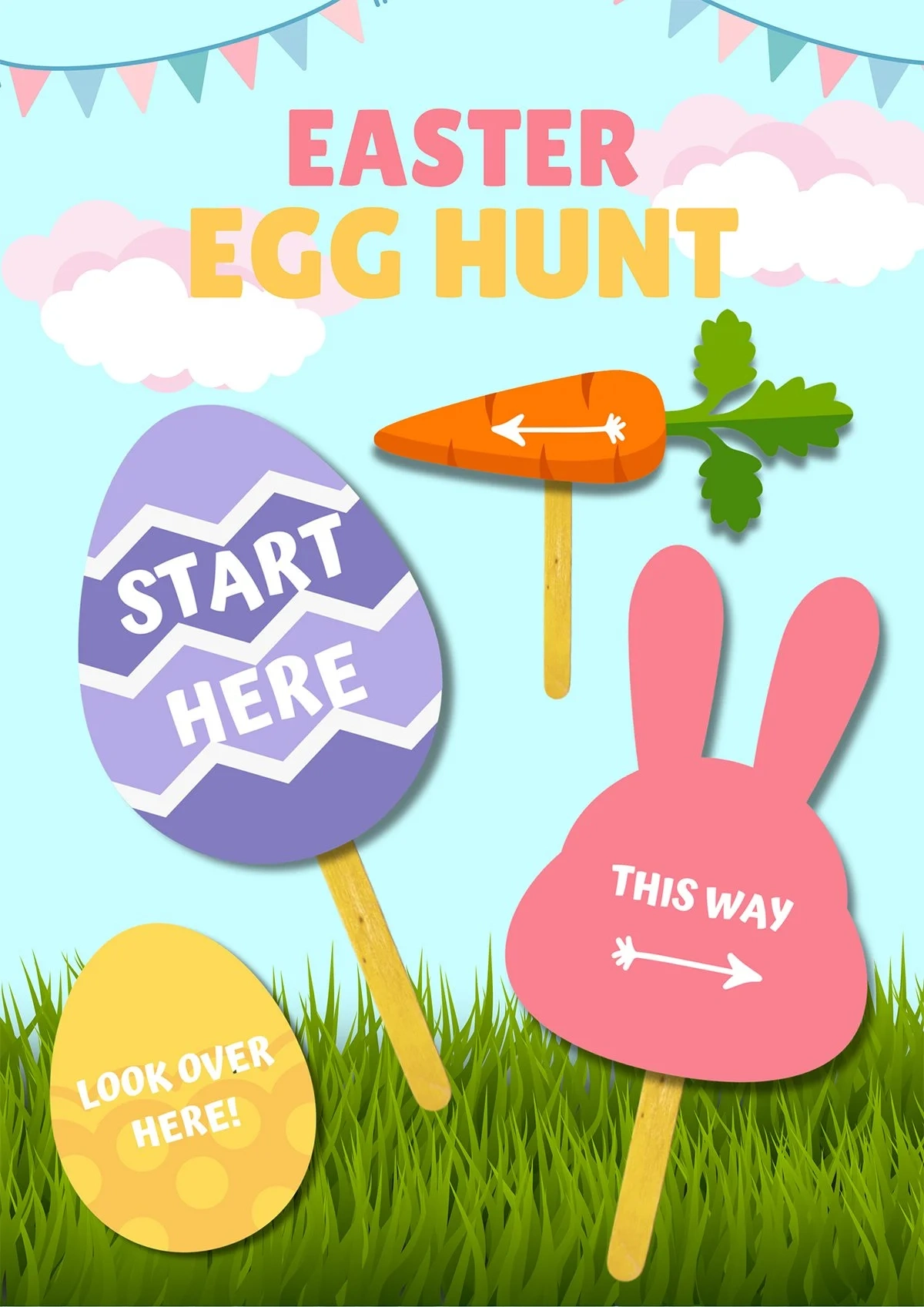 free printable easter eggs hunt signs free printable easter eggs hunt signs