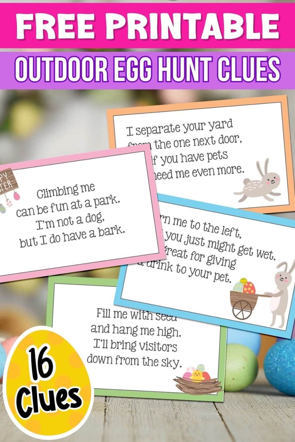 Easter Egg Scavenger Hunt With Clues Easter Egg Scavenger Hunt With Clues