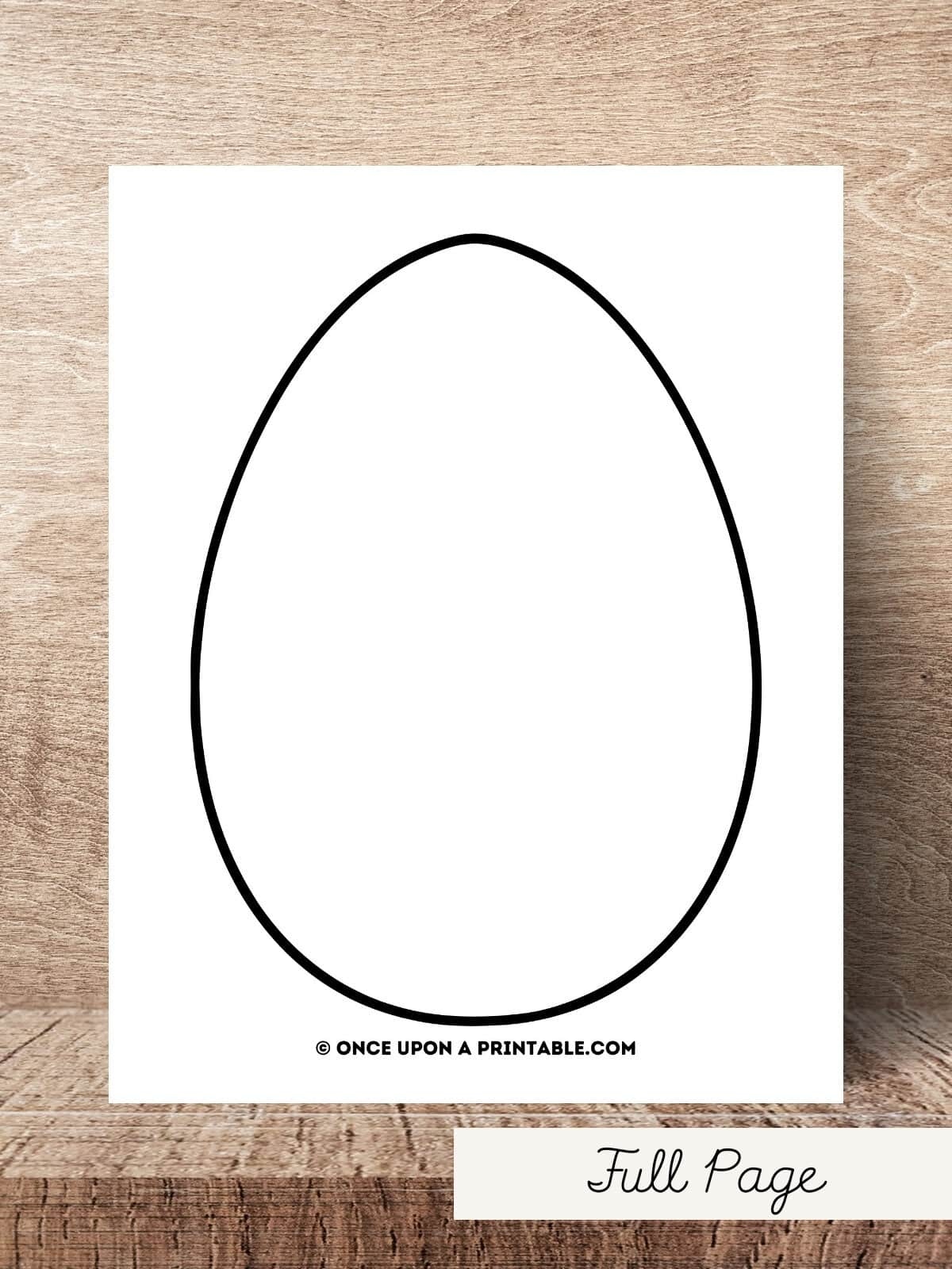 printable easter eggs blank