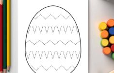 Easter Egg Tracing Worksheets