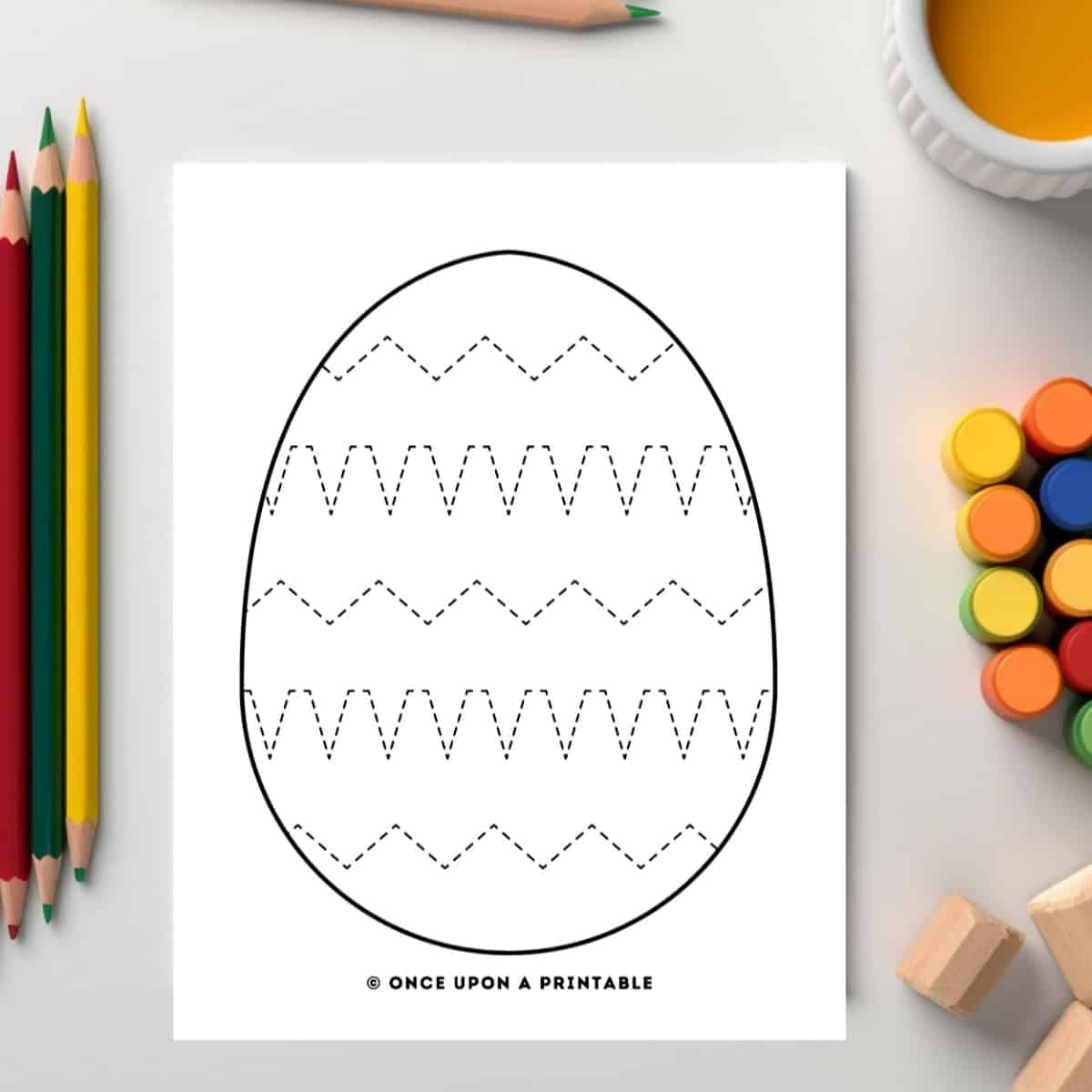 Easter Egg Tracing Worksheets
