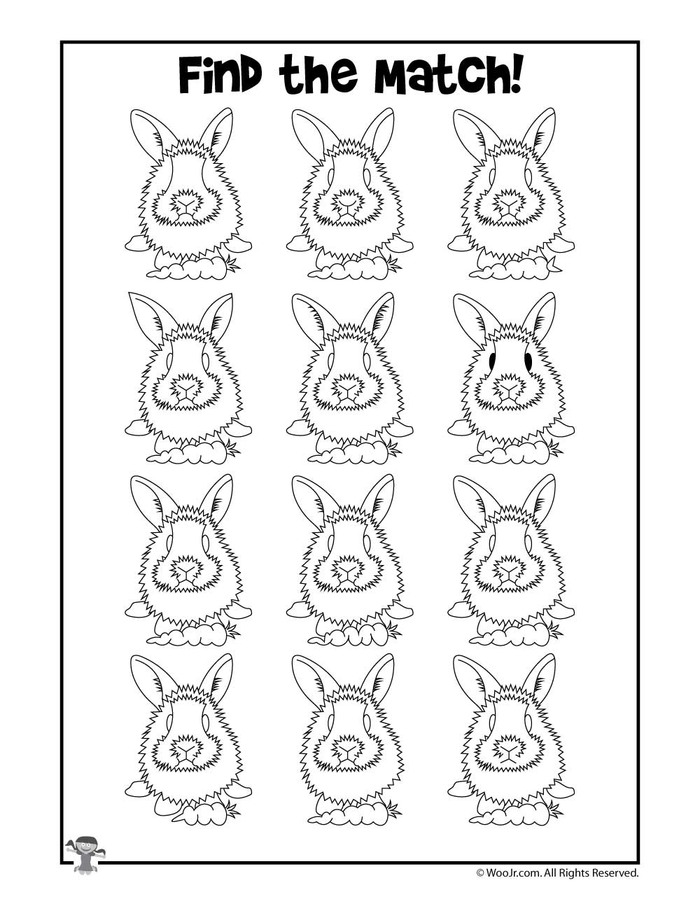 Easter Find Differencematch Printable Activity Pages Easter Find Differencematch Printable Activity Pages