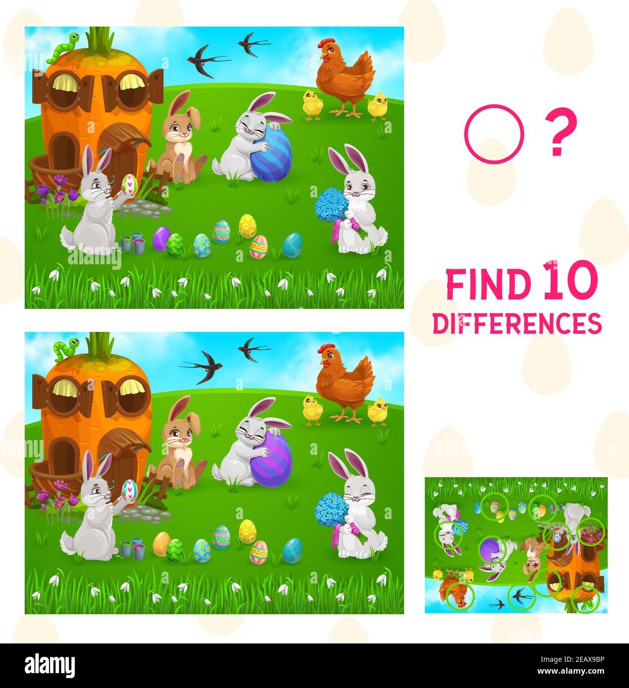spot the difference easter printable spot the difference easter printable
