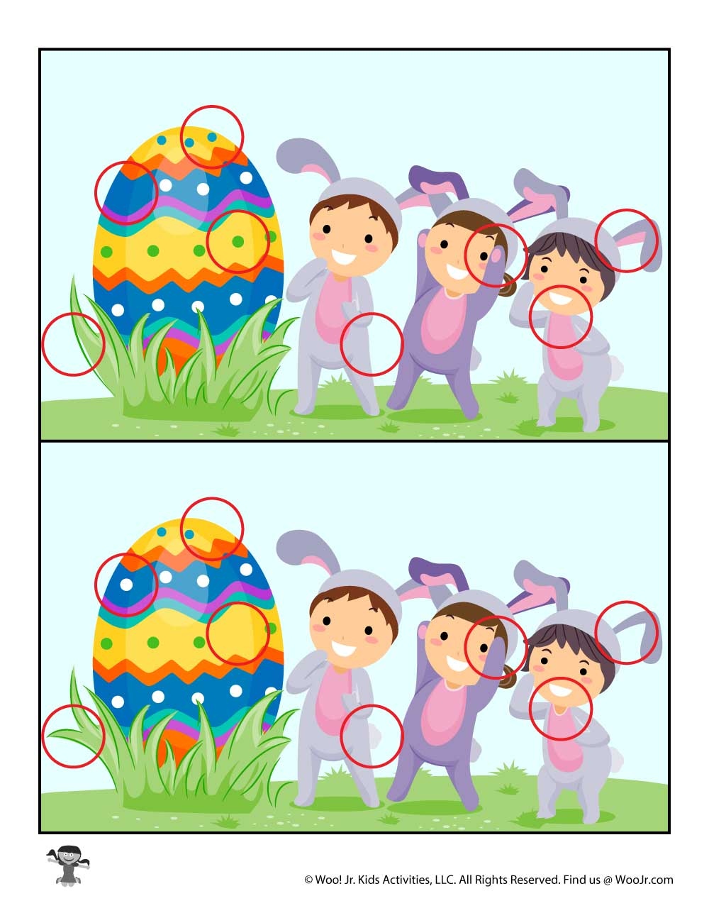 free printable easter spot the difference free printable easter spot the difference