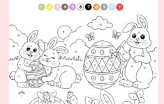 Easter Holiday Color By Number Free Printable Pdf Coloring
