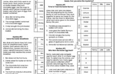 Easter Logic Grid Puzzles Worksheets