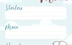 Easter Menu Template