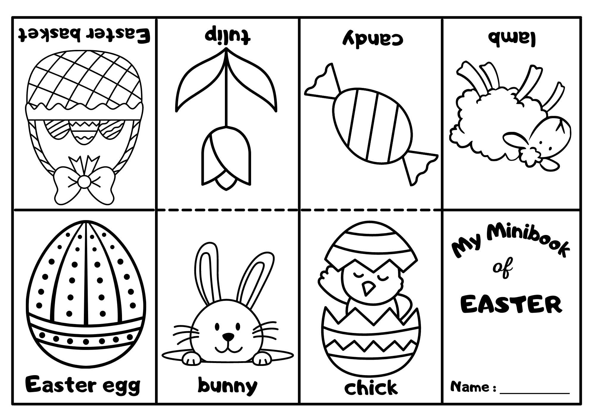 Easter Mini Coloring Book Coloring