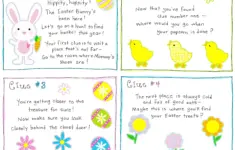 Easter Morning Scavenger Hunt Free Printable