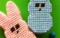 Easter Peeps Bunny Box Plastic Canvas