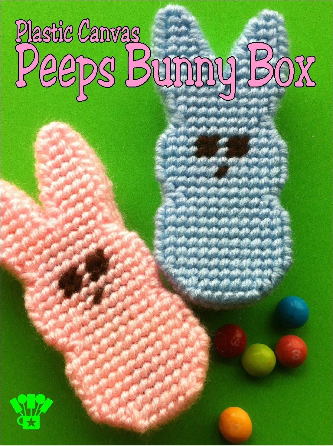 Easter Peeps Bunny Box Plastic Canvas
