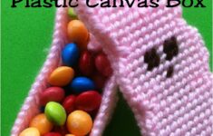 Easter Peeps Bunny Box Plastic Canvas