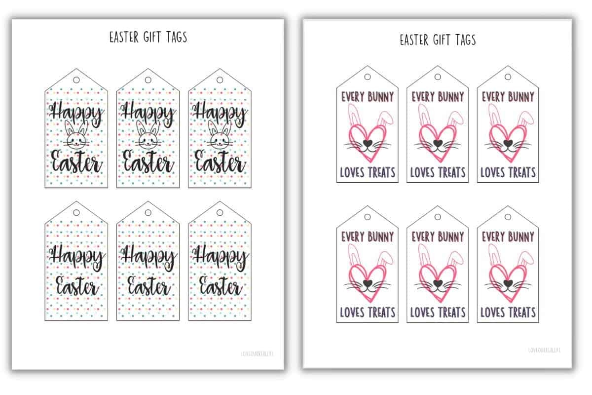 Easter Printable Tags Easter Printable Tags