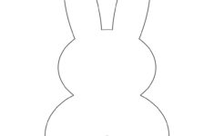 Easter Rabbit Coloring Page Free Printable Bunny Template