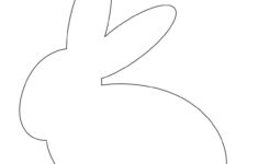 Easter Rabbit Coloring Page Free Printable Bunny Template