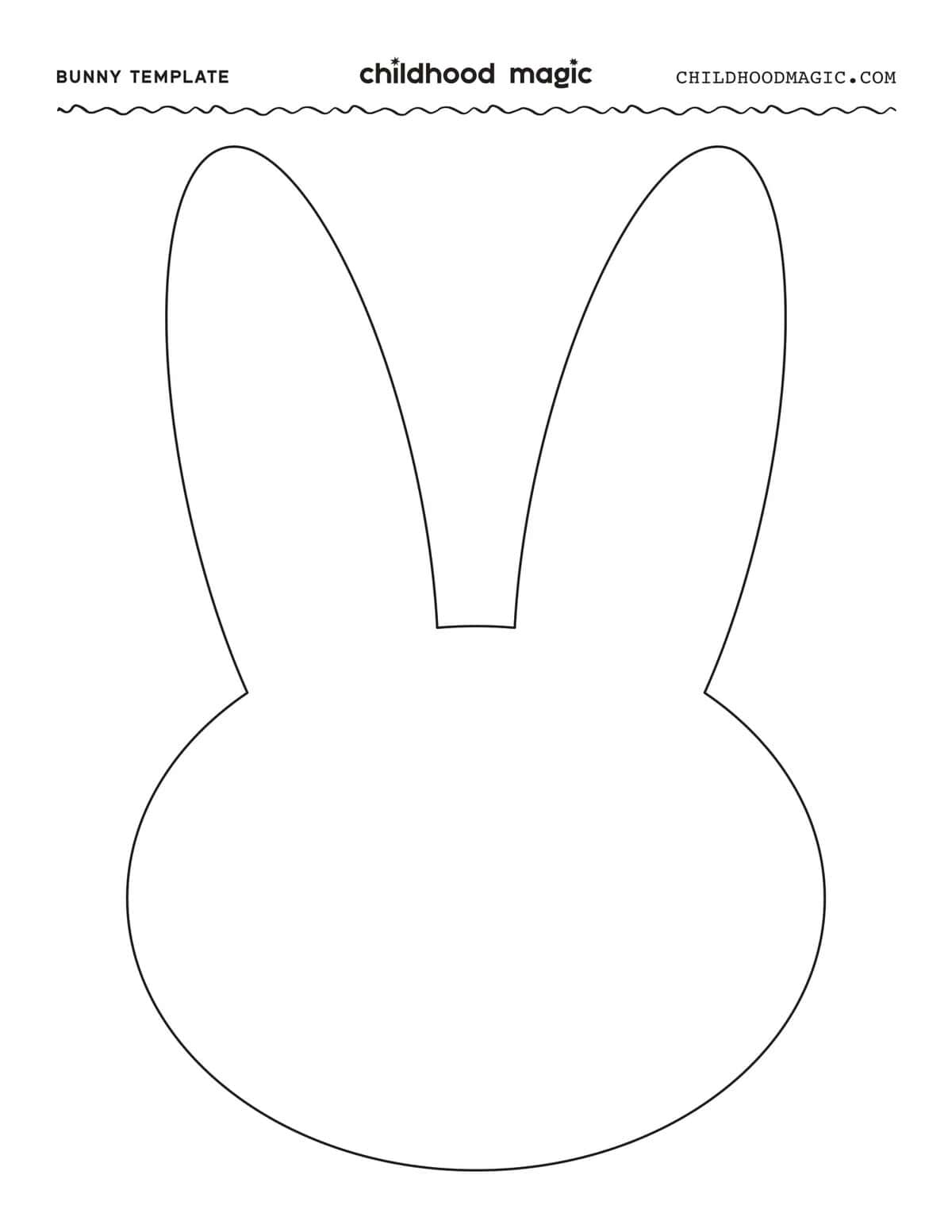 Easter Rabbit Coloring Page Free Printable Bunny Template