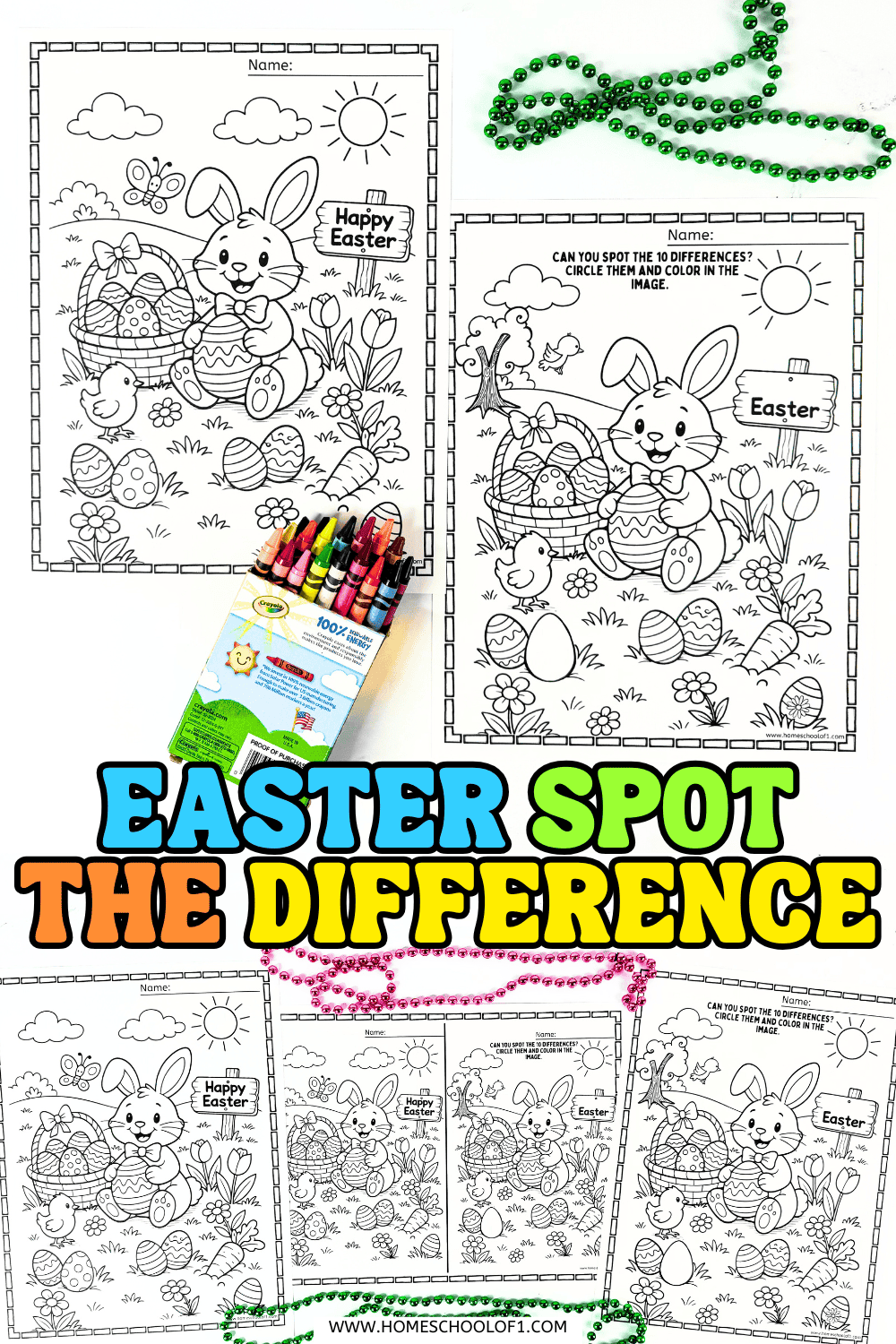 Easter Spot The Difference Easter Spot The Difference