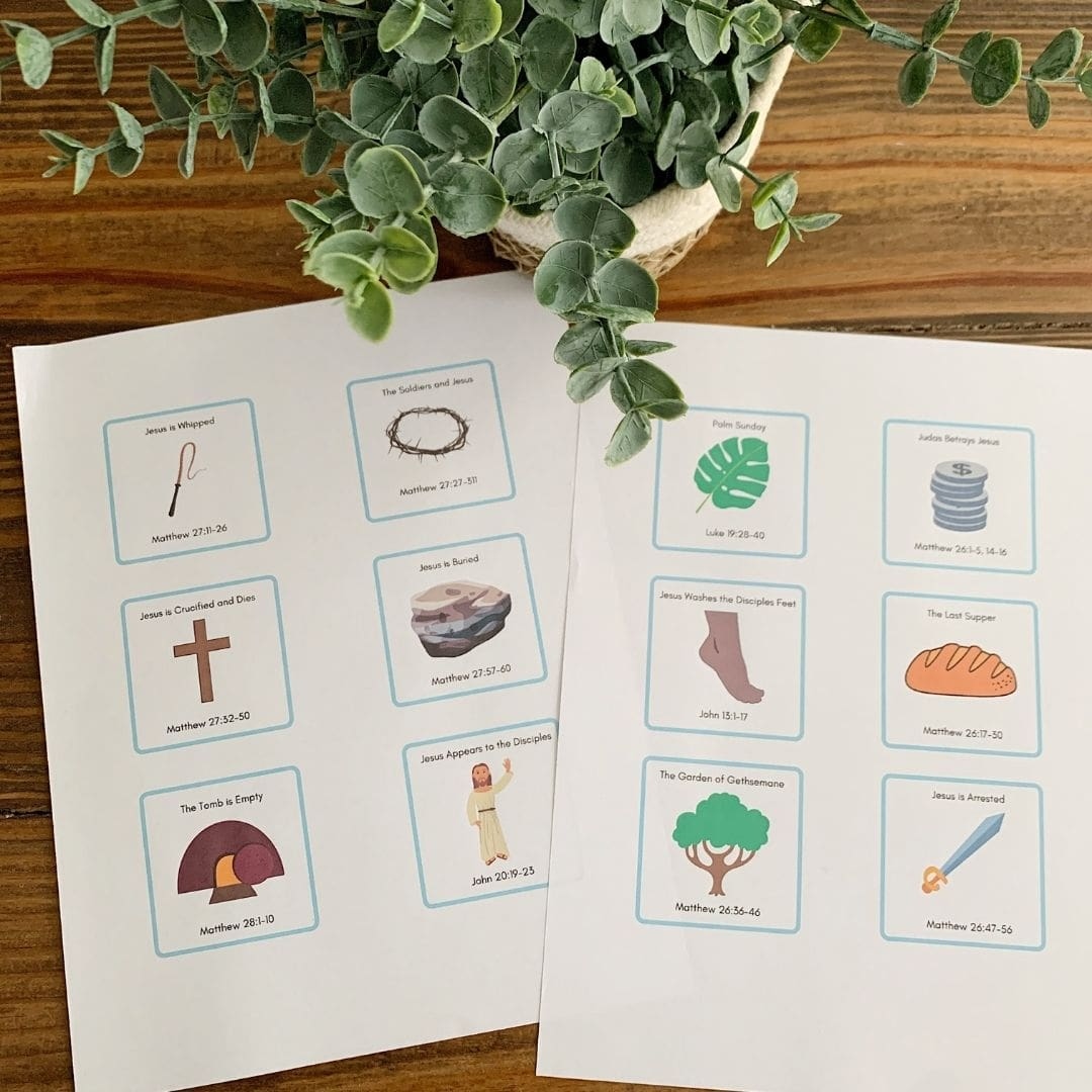 Easter Story Cards Free Printable