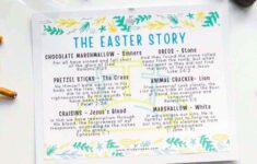 Easter Story Snack Mix Free Printable
