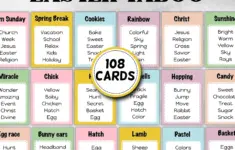 Easter Taboo Printable Game 85737