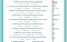 Easter Trivia Questions