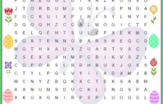 Easter Word Search Free Printable