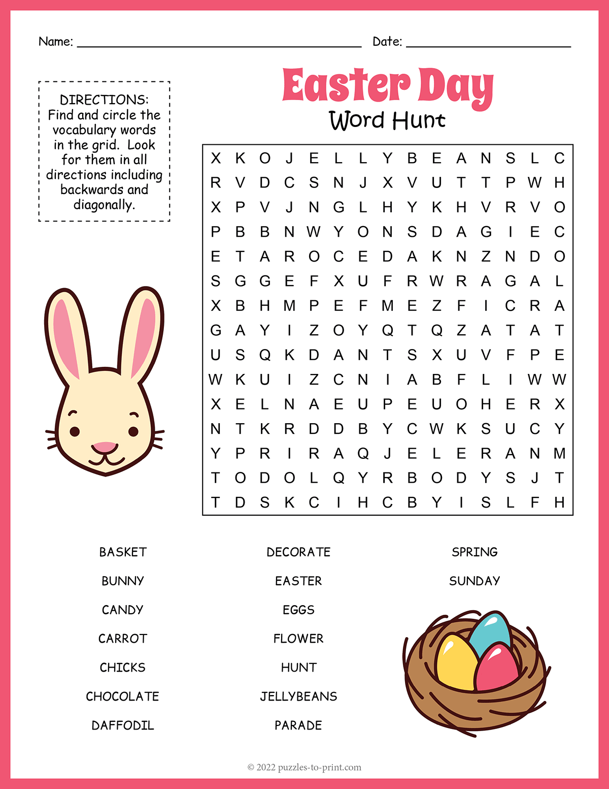 Easter Word Search shtml