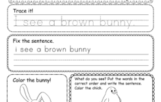 Easter Writing Worksheet Printable