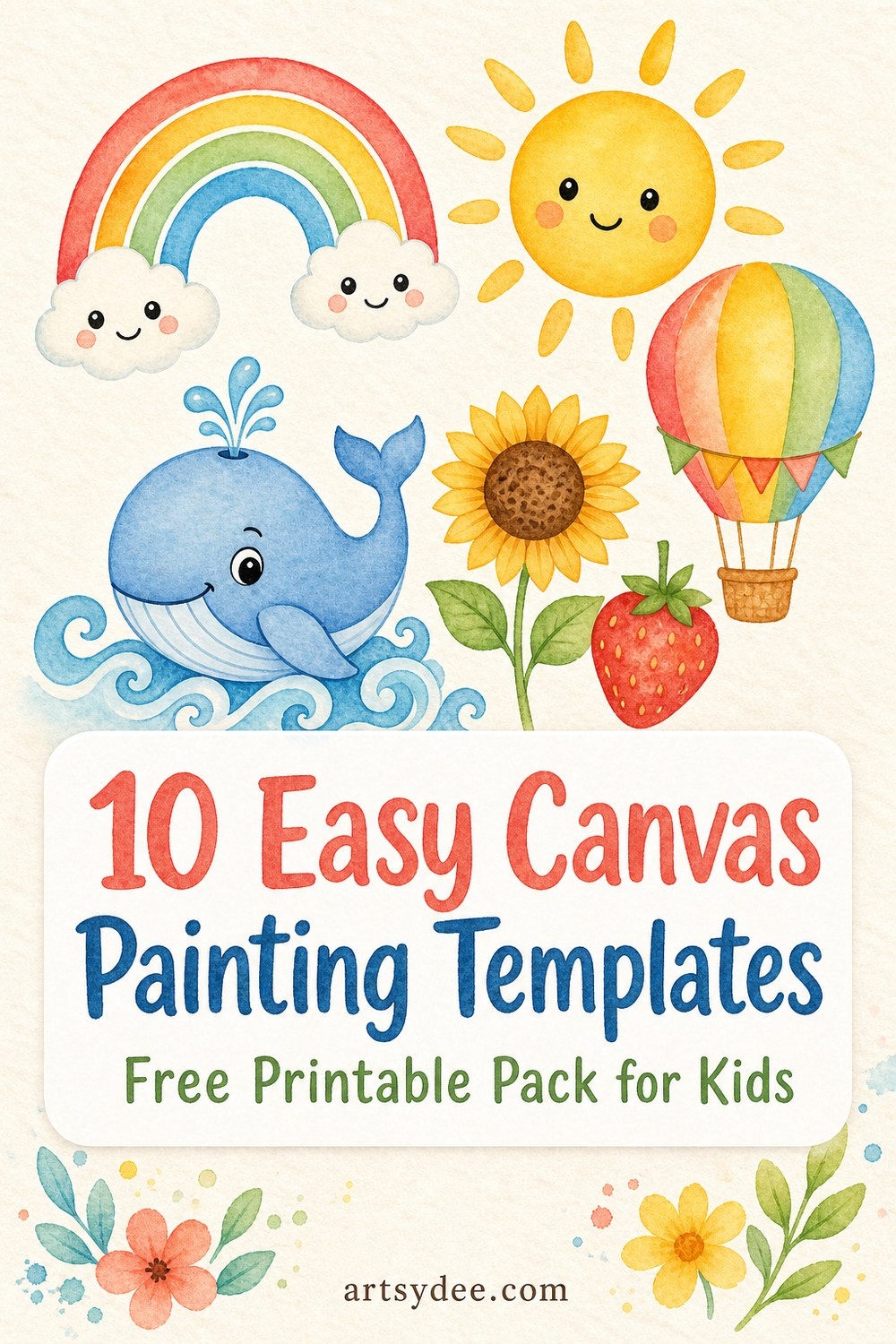 Easy Canvas Painting Templates For Kids Easy Canvas Painting Templates For Kids