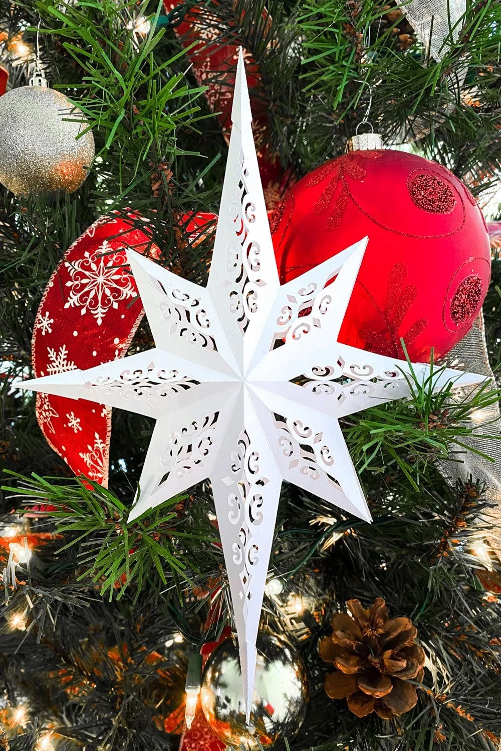 Easy Paper Christmas Star With Free Svg And Pdf Templates Easy Paper Christmas Star With Free Svg And Pdf Templates