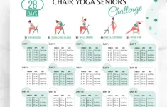 Editable 28 Days Chair Yoga Seniors