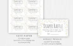 Editable Baby Sprinkle Diaper Raffle 67777