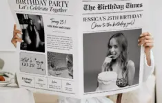 Editable Birthday Newspaper Template