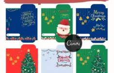 Editable Christmas Money Envelopes Canva
