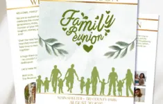 Editable Family Reunion Itinerary