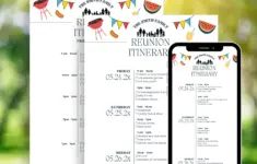 Editable Family Reunion Program Template